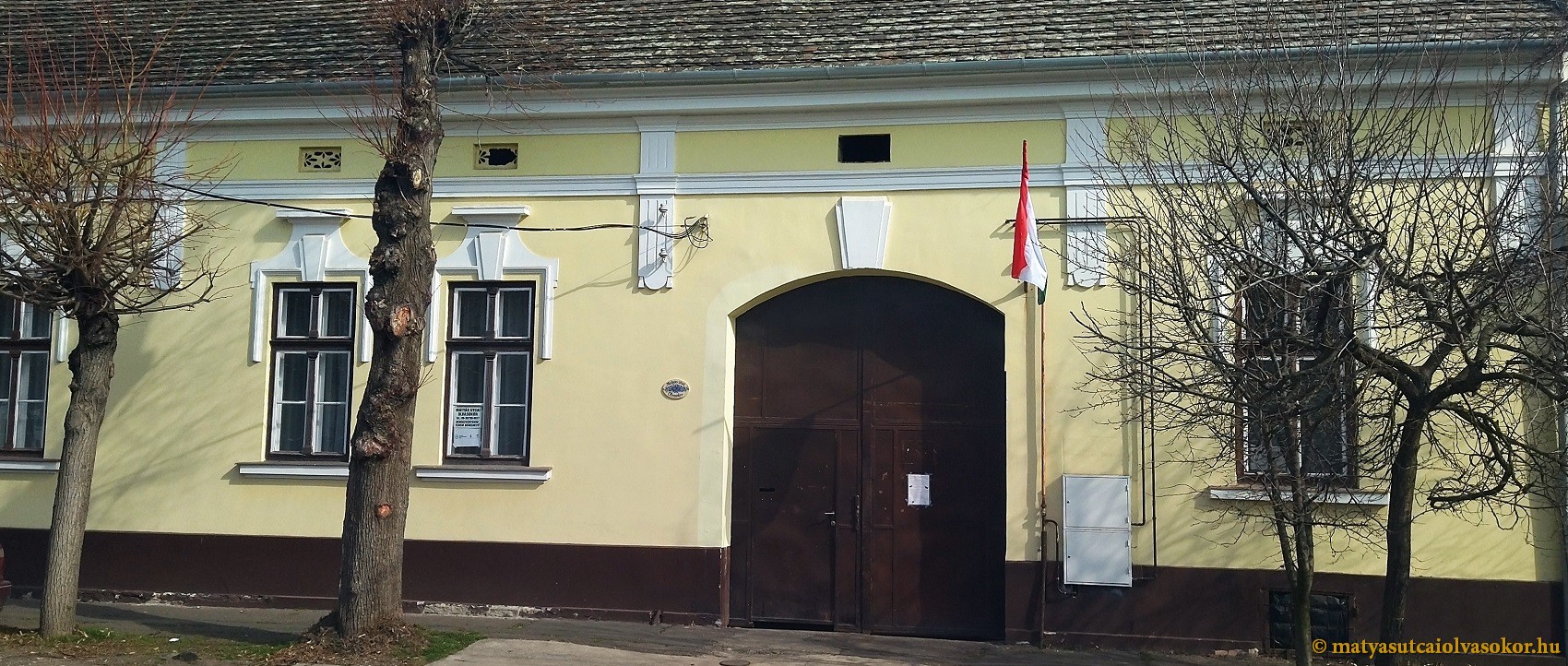 A Mátyás Utcai Olvasókör épületének homlokzata.