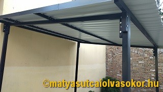 A kész bicikli tároló.
